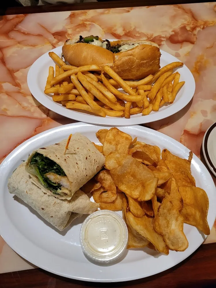 Philly Steak and Marinated Shrimp Wrap
